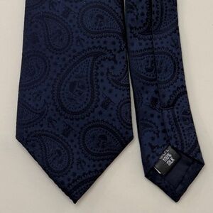 Star Wars Mandalorian blue paisley tie 100% silk